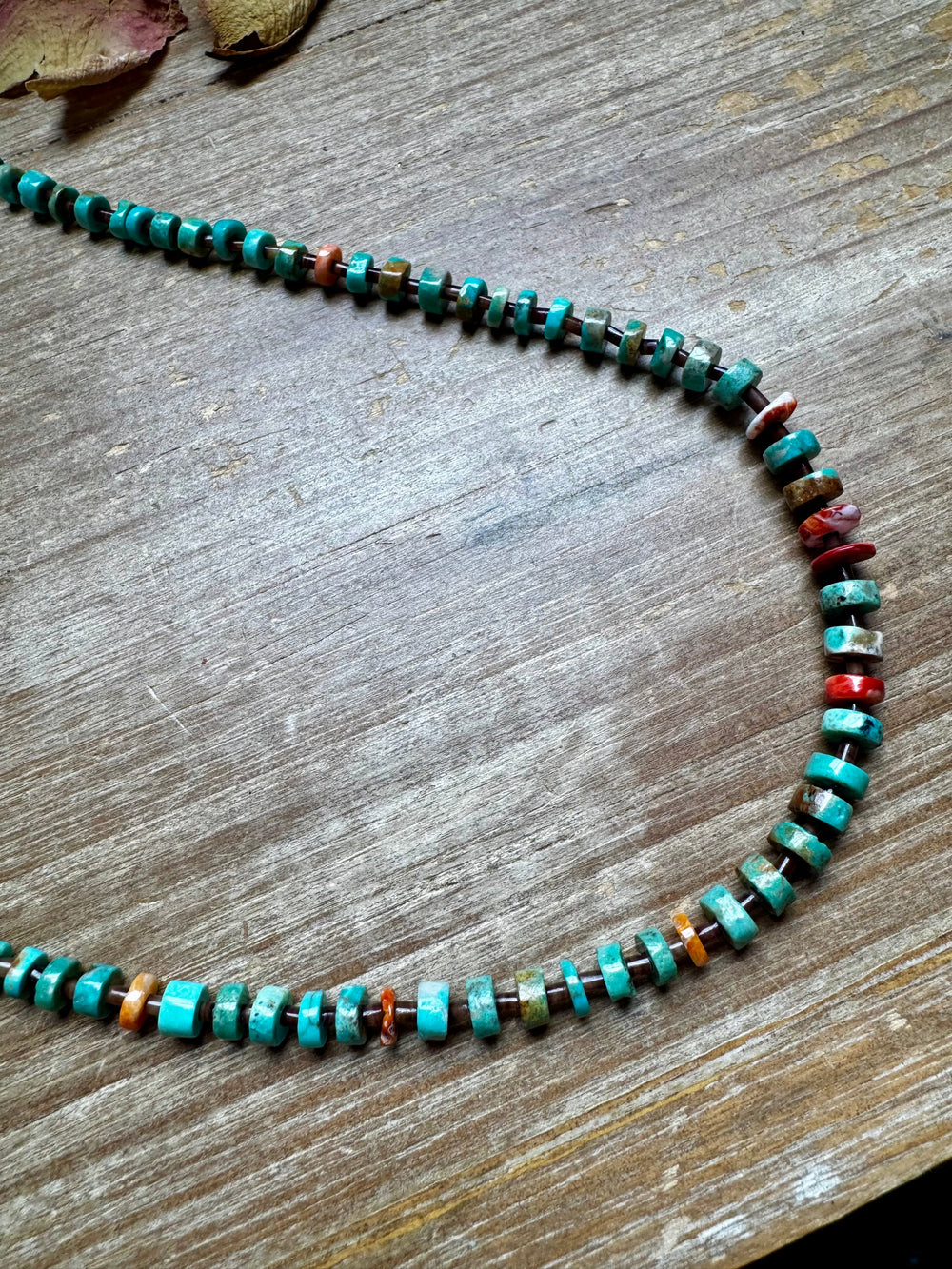 33” Graduated Turquoise & Spiny Oyster Necklace Necklaces Shopify Collective The Bijoux FAB Jewelry The Bijoux FAB Jewelry