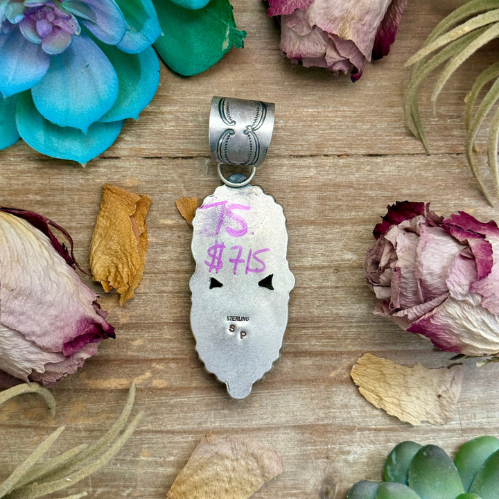 75 - Sterling Silver Pink Conch & Mercury Dime Pendant by Shay Pfeiffer Pendant Shopify Collective The Bijoux FAB Jewelry The Bijoux FAB Jewelry