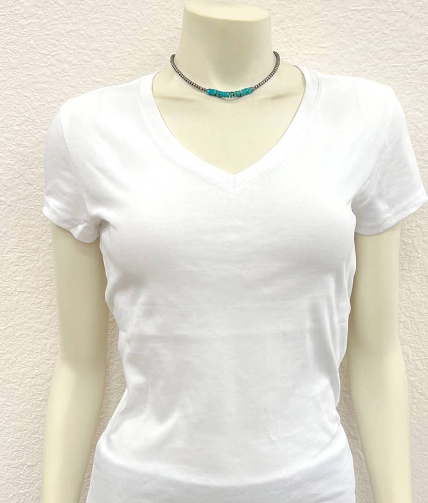 735790, 15" Handmade Navajo Gemstone Necklace ISAC Trading Inc