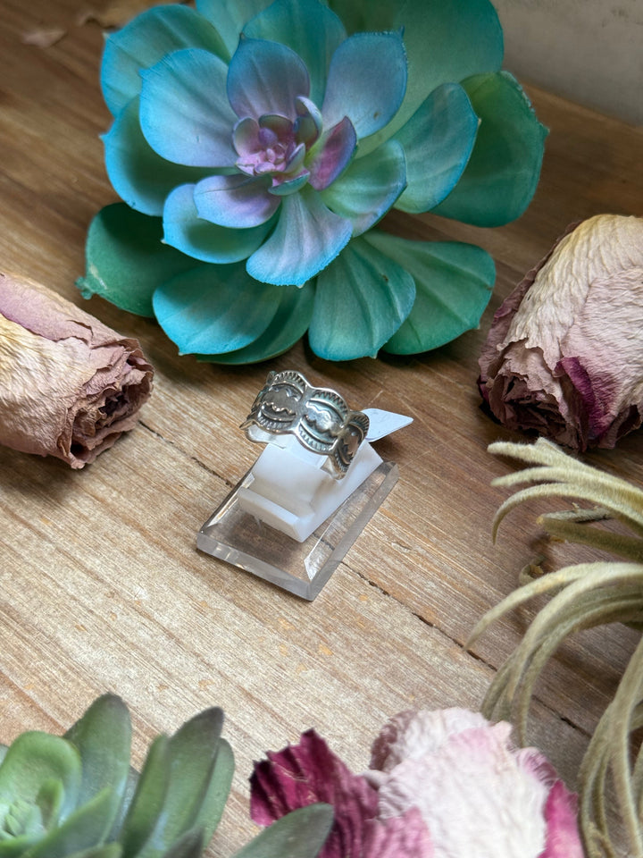 145-152 Sterling Silver Hand Milled Stamped Scalloped Edge Ring by Jason Ogg ring Shopify Collective The Bijoux FAB Jewelry The Bijoux FAB Jewelry