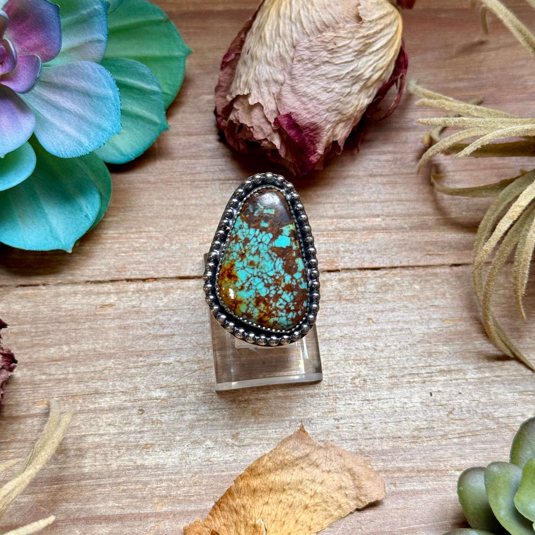 MJ Freeform Turquoise Ring – Sterling Silver Ring Shopify Collective The Bijoux FAB Jewelry The Bijoux FAB Jewelry