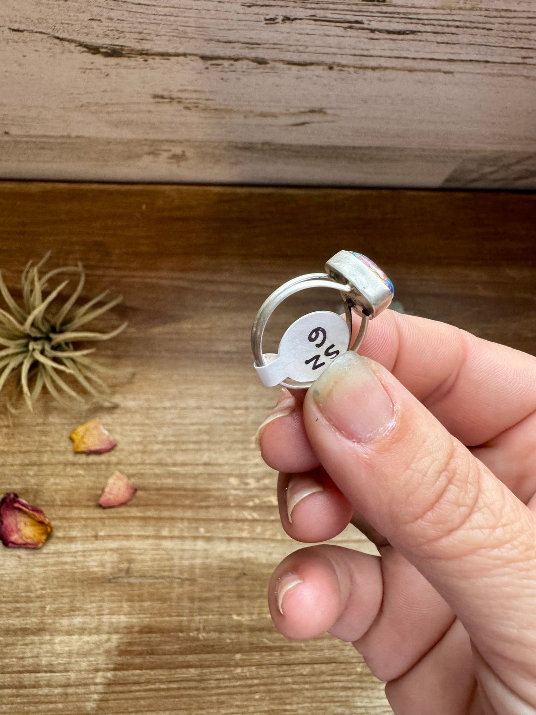 Heart Ring - Size 6 -Dahlia ring and sterling silver II ring Shopify Collective The Bijoux FAB Jewelry The Bijoux FAB Jewelry