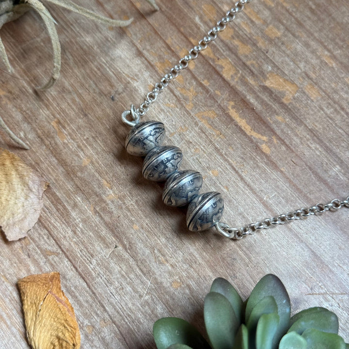 88 - Sterling Silver Mercury Dime Bar Necklace by Jason Ogg Necklaces Shopify Collective The Bijoux FAB Jewelry The Bijoux FAB Jewelry