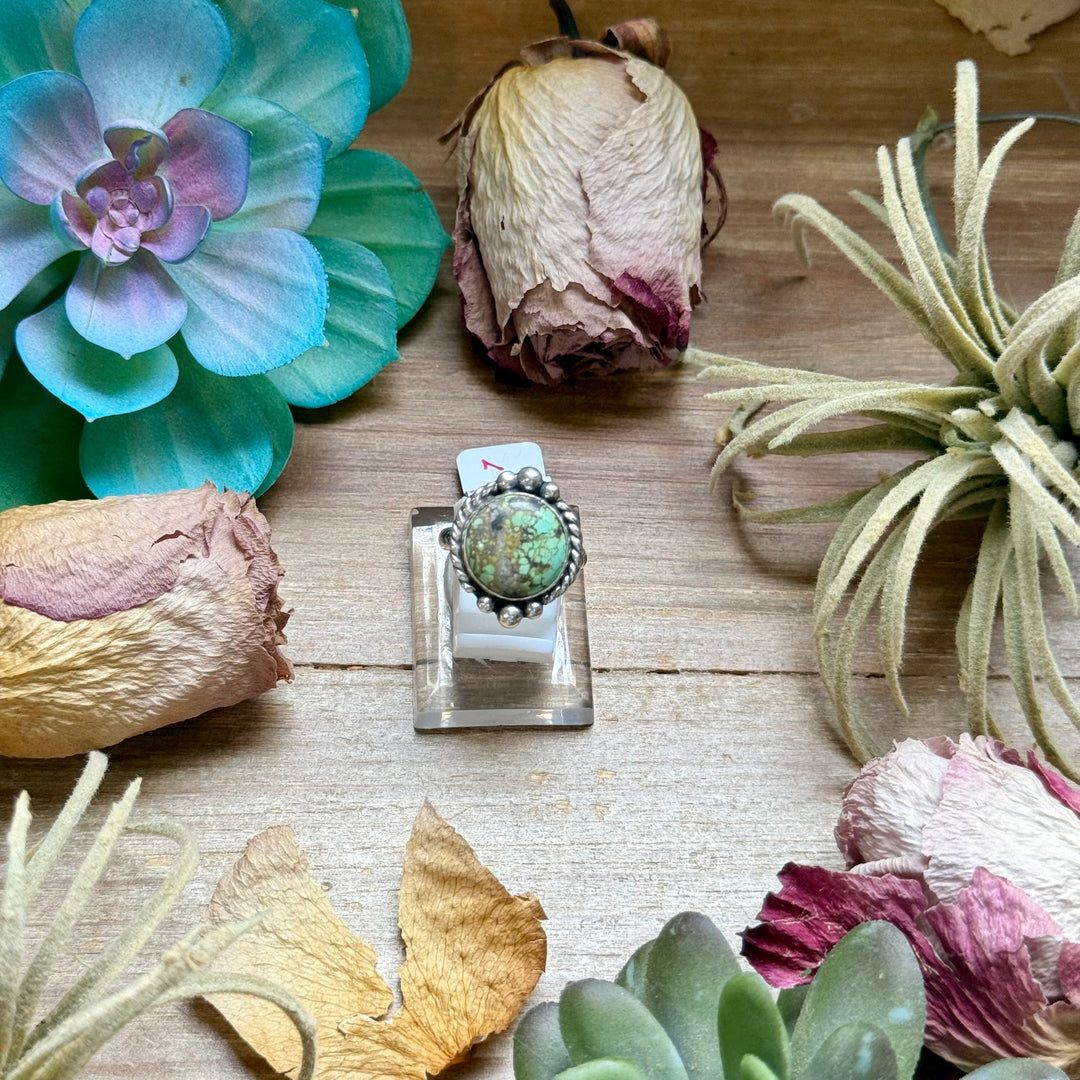 127 - Sterling Silver Firebird Turquoise Medicine Man Eye Stamped Stacking Ring by Jason Ogg Ring Shopify Collective The Bijoux FAB Jewelry The Bijoux FAB Jewelry