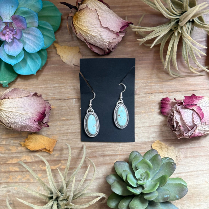 32 - Sterling Silver Dry Creek Turquoise Dangle Earrings by Shay Pfeiffer Earrings Shopify Collective The Bijoux FAB Jewelry The Bijoux FAB Jewelry