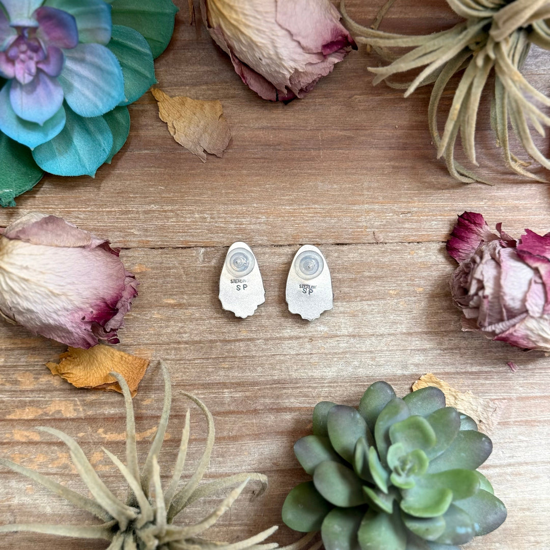 2 - Sterling Silver Sonoran Gold Turquoise Stud Earrings by Shay Pfeiffer Earrings Shopify Collective The Bijoux FAB Jewelry The Bijoux FAB Jewelry
