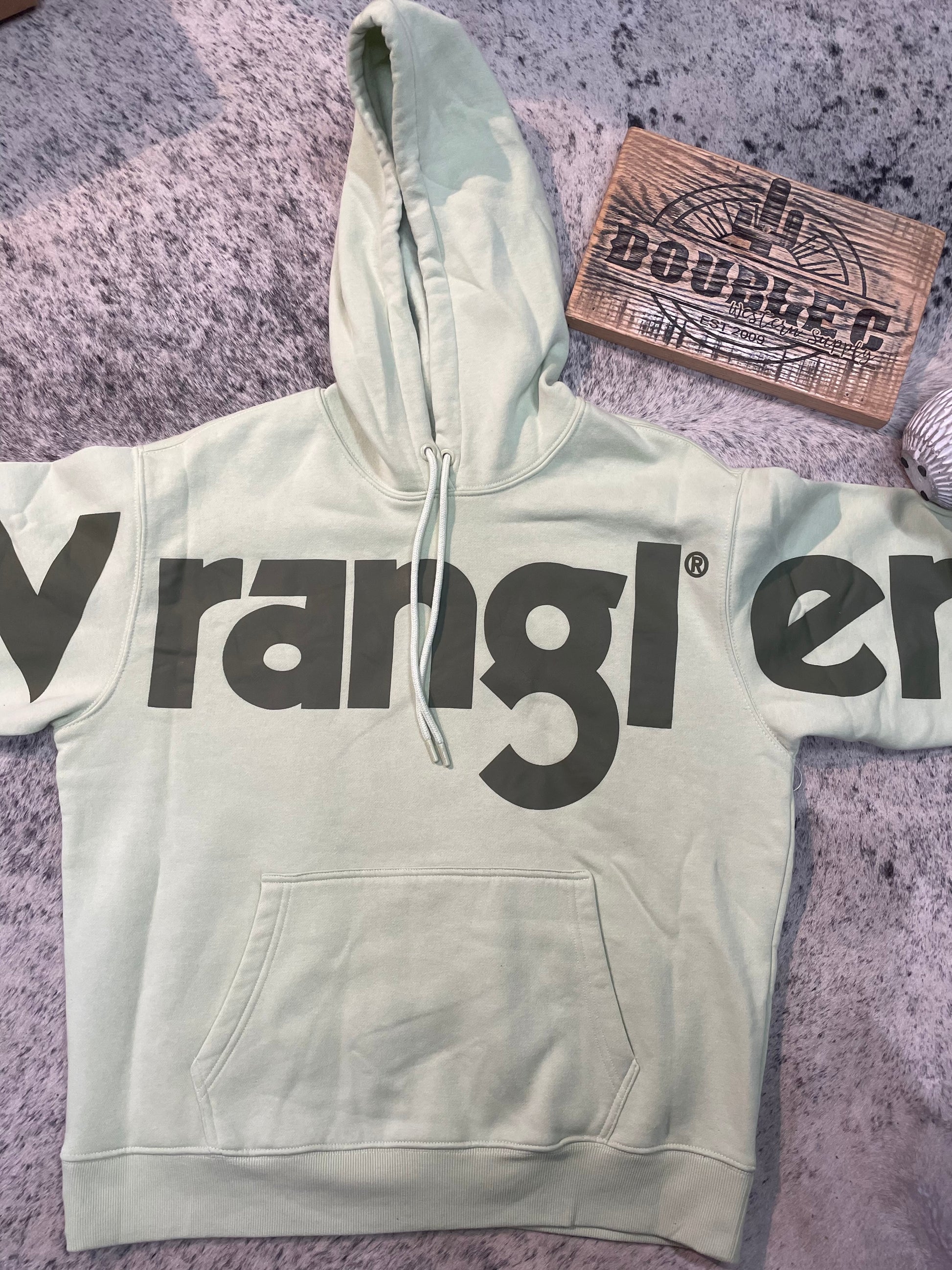 Wrangler Retro® Western Vintage Hoodie - Green Women’s Clothing Wrangler wrangler