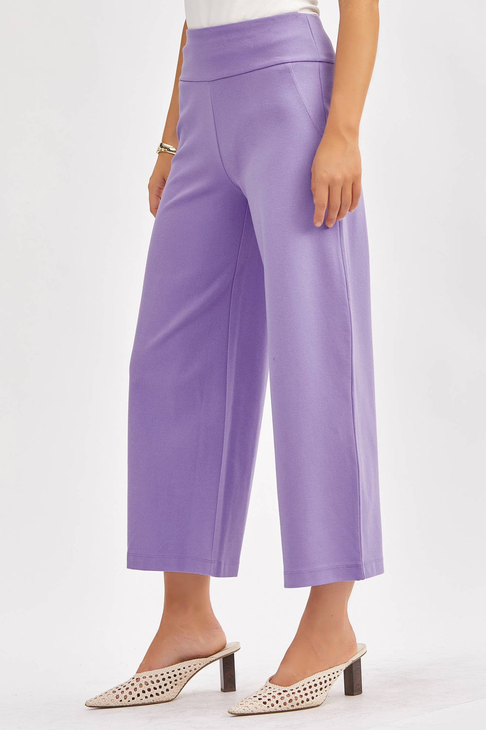 Magic Wide Cropped Pants: Violet Pants 60% off Women's Dear Scarlett