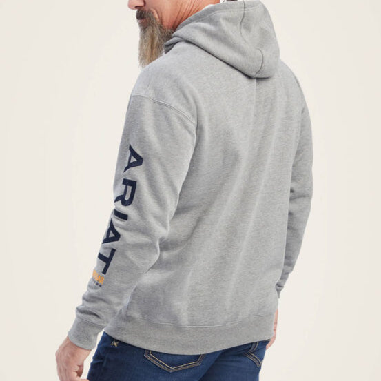 Rebar Graphic Hoodie Heather Gray 10041627 Hoodie ariatmens Ariat