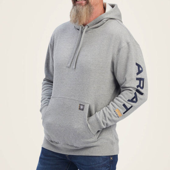 Rebar Graphic Hoodie Heather Gray 10041627 Hoodie ariatmens Ariat