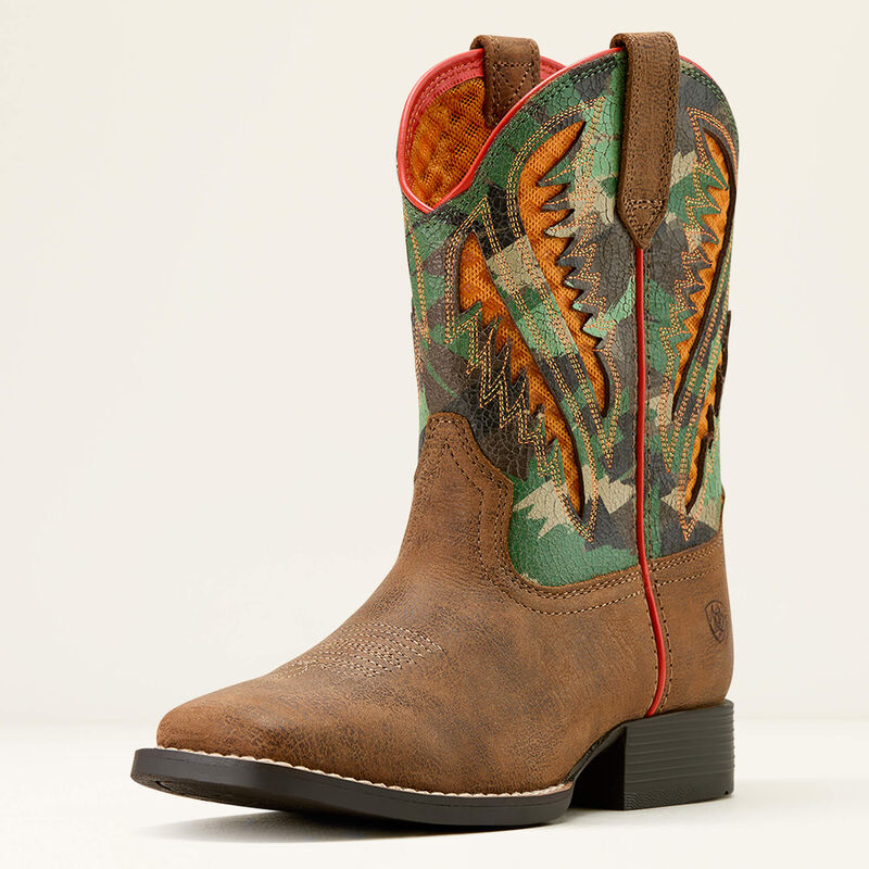 Youth Quickdraw VentTEK Wide Square Toe Western Boot 10061193 Boot ariat children's Ariat