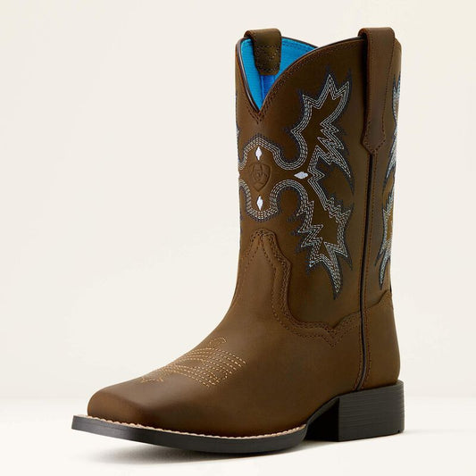 YTH Tombstone Western Boot DISTRESSED BROWN 10063834 Boots Ariat