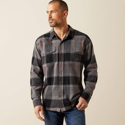 MNS Hernandez Retro Fit Shirt DARK GREY 10065762 Shirt Ariat
