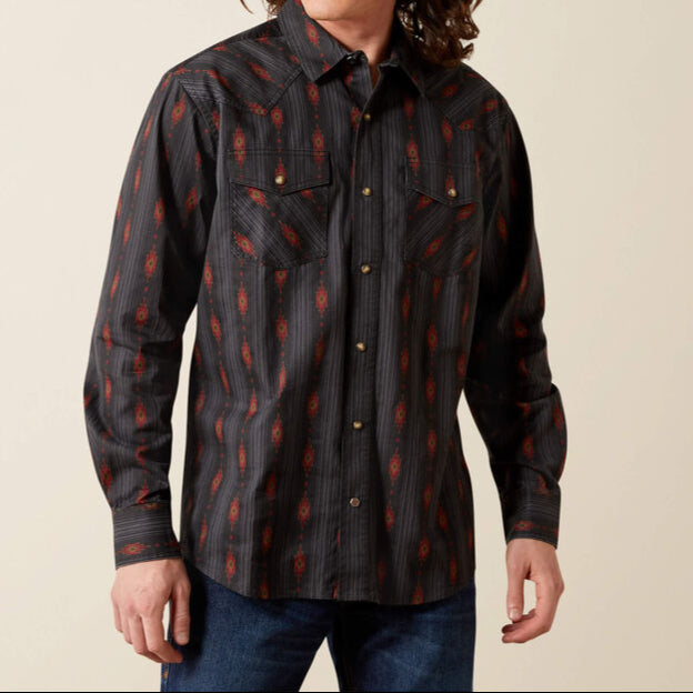 MNS Harrel Retro Fit Shirt BLACK 10065786 Shirt ariat ariatmens Men's Ariat