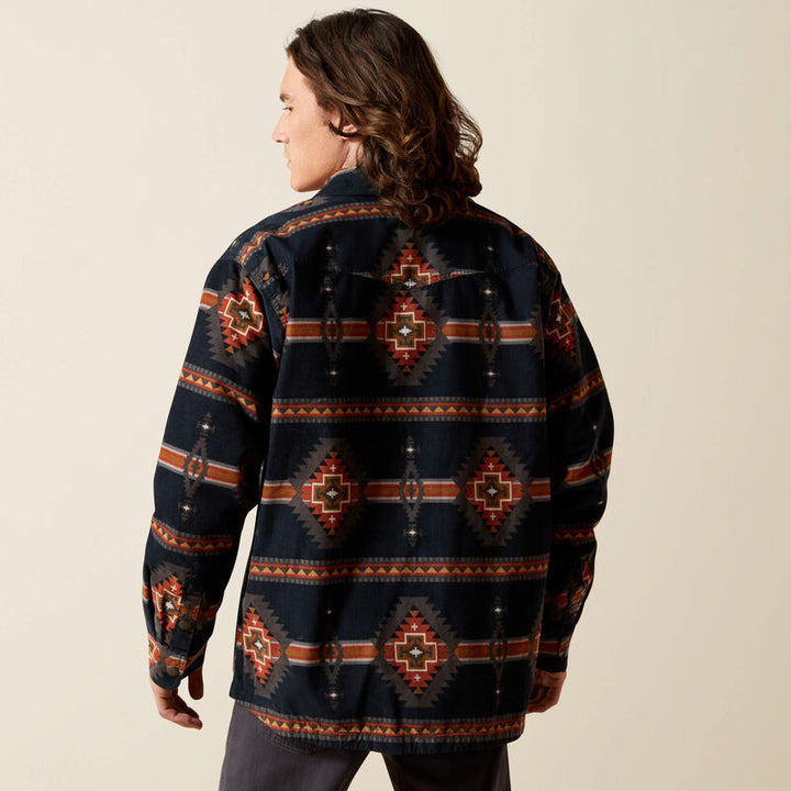 MNS Hensley Corduroy Retro Shirt Jacket DARK GREY 10065817 Shirt ariat ariatmens Men's Ariat
