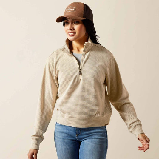 High Noon 1/2 Zip Pullover OATMEAL HEATHER 10065868 Sweatshirt Ariat