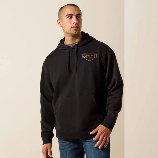 MNS Ariat Southwest Simple Hoodie BLACK 