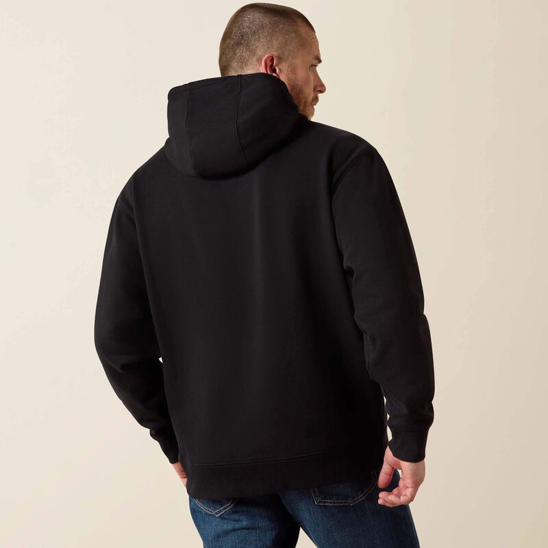 MNS Ariat Embossed Logo Hoodie BLACK 10073716 Hoodie Ariat