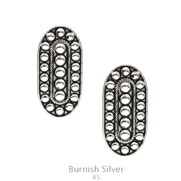 Western Oval Bubble Post Earring Earrings Women's Sammi Trading