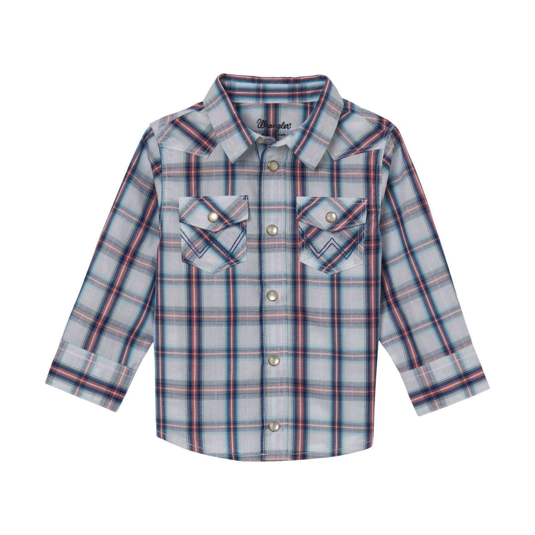 112344687 - Wrangler® Baby Boy Western Shirt - Multi - Double C Western SupplyWrangler