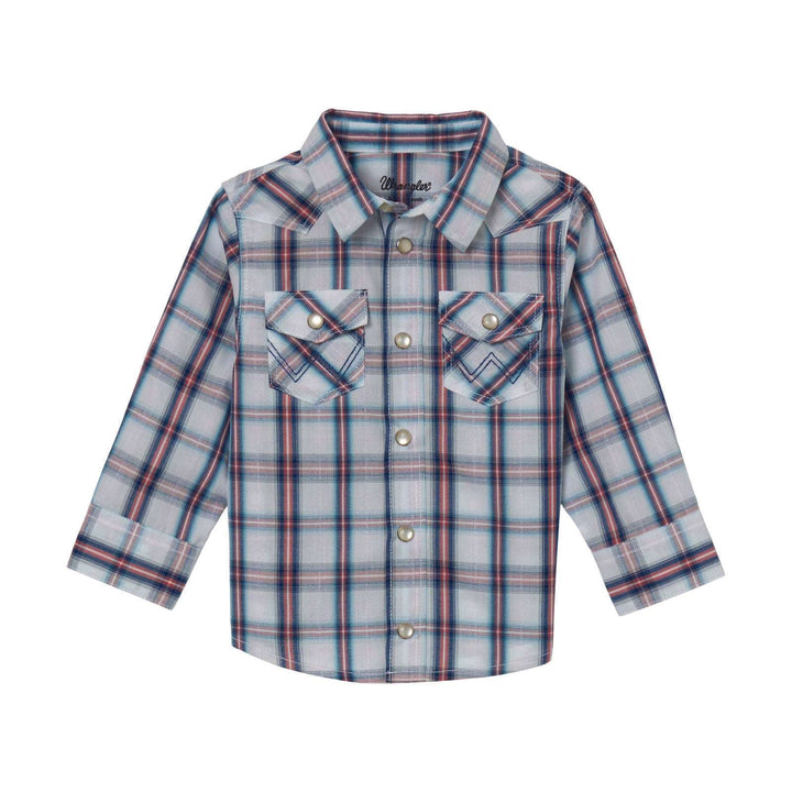 112344687 - Wrangler® Baby Boy Western Shirt - Multi - Double C Western SupplyWrangler