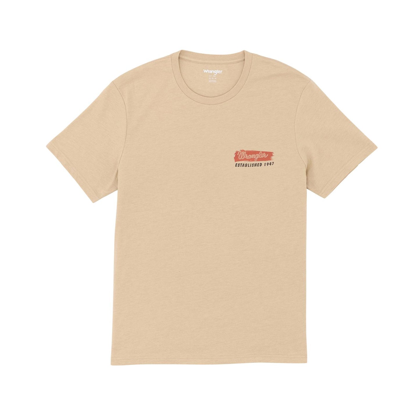 Wrangler® Graphic Short Sleeve T-shirt - Regular Fit - Trenchcoat Heather 112365668 T Shirt Wrangler
