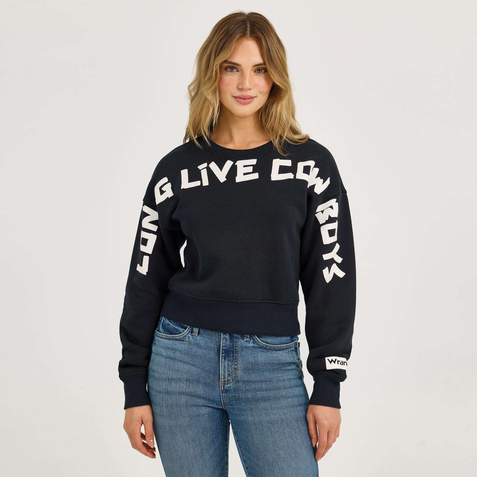 Wrangler Retro® Punchy Sweatshirt Crew - Black 112367331 Sweatshirt Wrangler