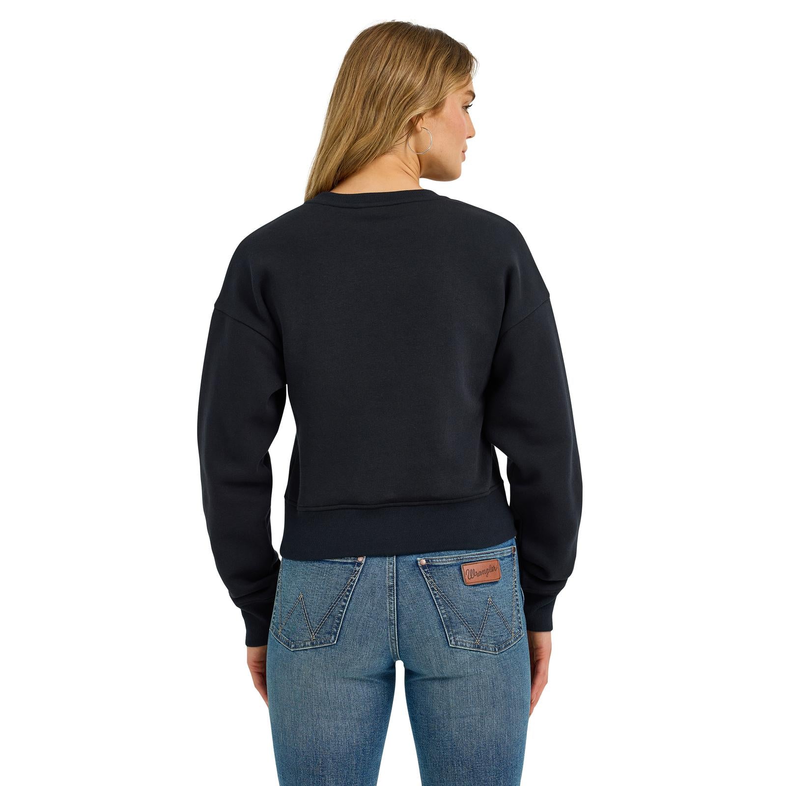 Wrangler Retro® Punchy Sweatshirt Crew - Black 112367331 Sweatshirt Wrangler