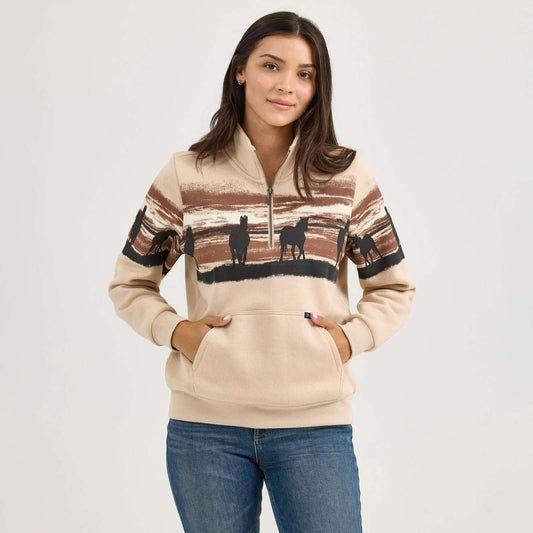 Wrangler Retro® Western Vintage Sweater - Cream 112367394 Sweatshirt Wrangler