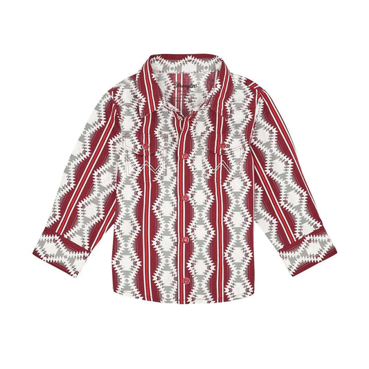 Wrangler® Baby Boy Long Sleeve Shirt - Red Multi 112367736 Baby & Toddler Wrangler