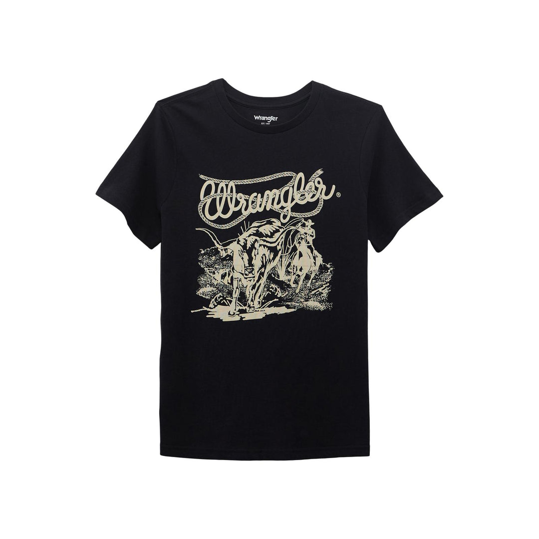 Wrangler Retro® Short Sleeve Graphic T-Shirt - Regular Fit - Black Beauty 112368879 T-Shirt Wrangler