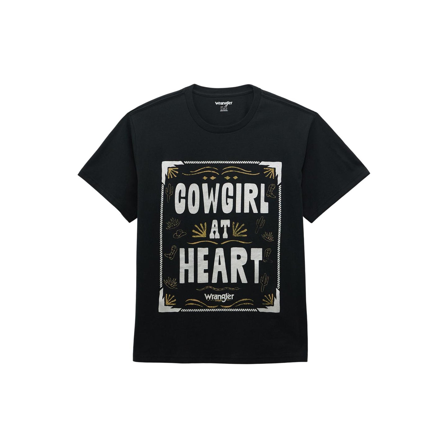 Wrangler Retro® Short Sleeve Graphic T-Shirt - Girlfriend Fit - Black Beauty 112368897 T Shirt Wrangler