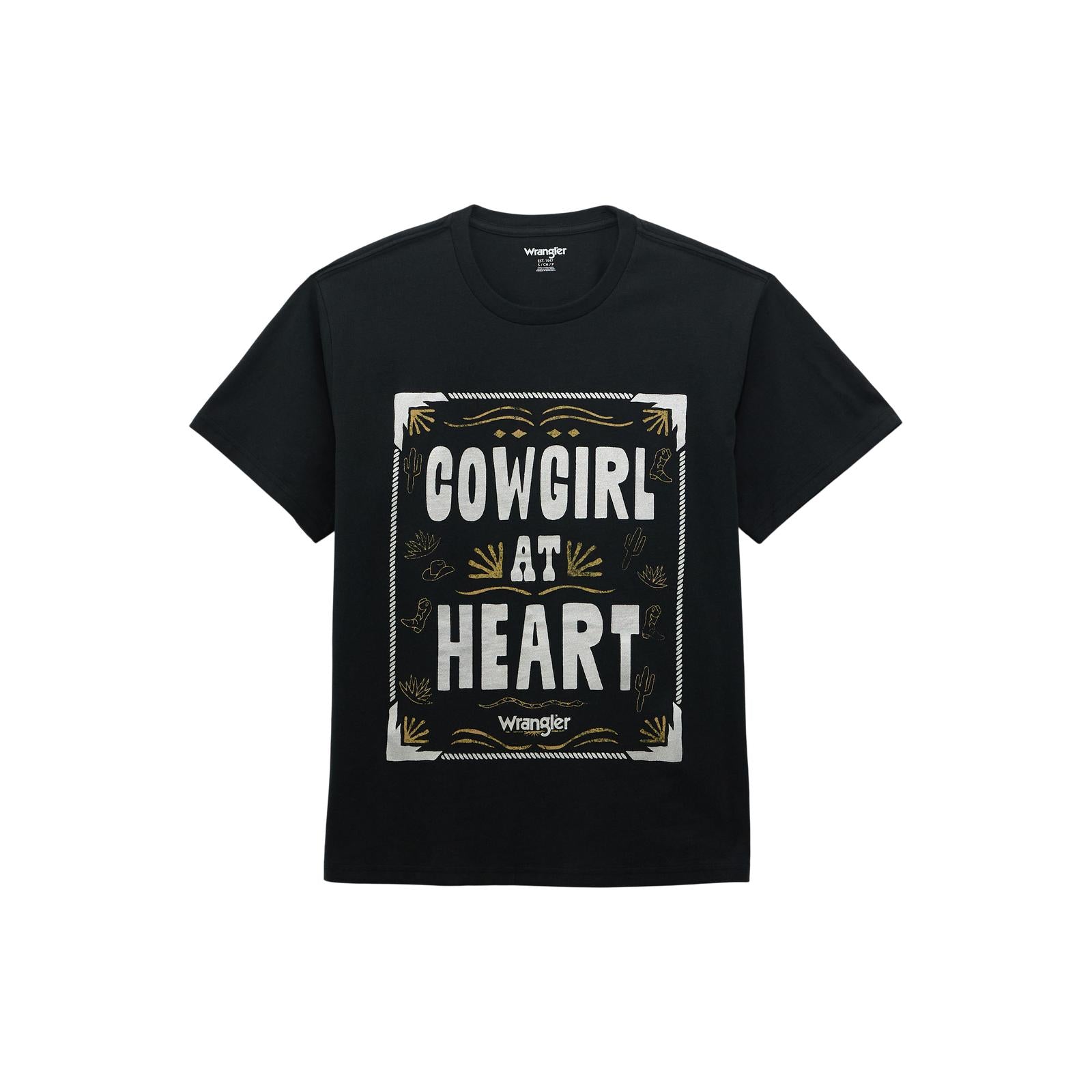Wrangler Retro® Short Sleeve Graphic T-Shirt - Girlfriend Fit - Black Beauty 112368897 T Shirt Wrangler