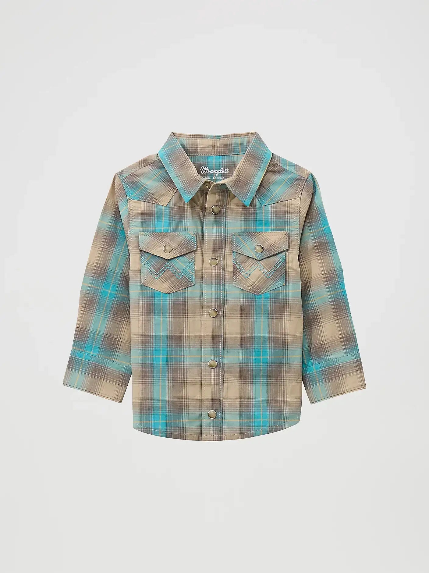 Little Boy's Long Sleeve Plaid Western Snap Shirt 112369526 Baby & Toddler Wrangler