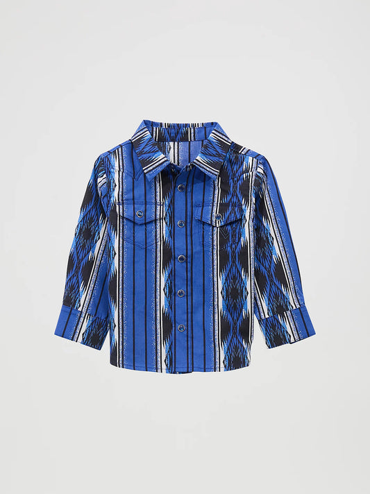 Little Boy's Checotah Long Sleeve Western Snap Shirt 122369537