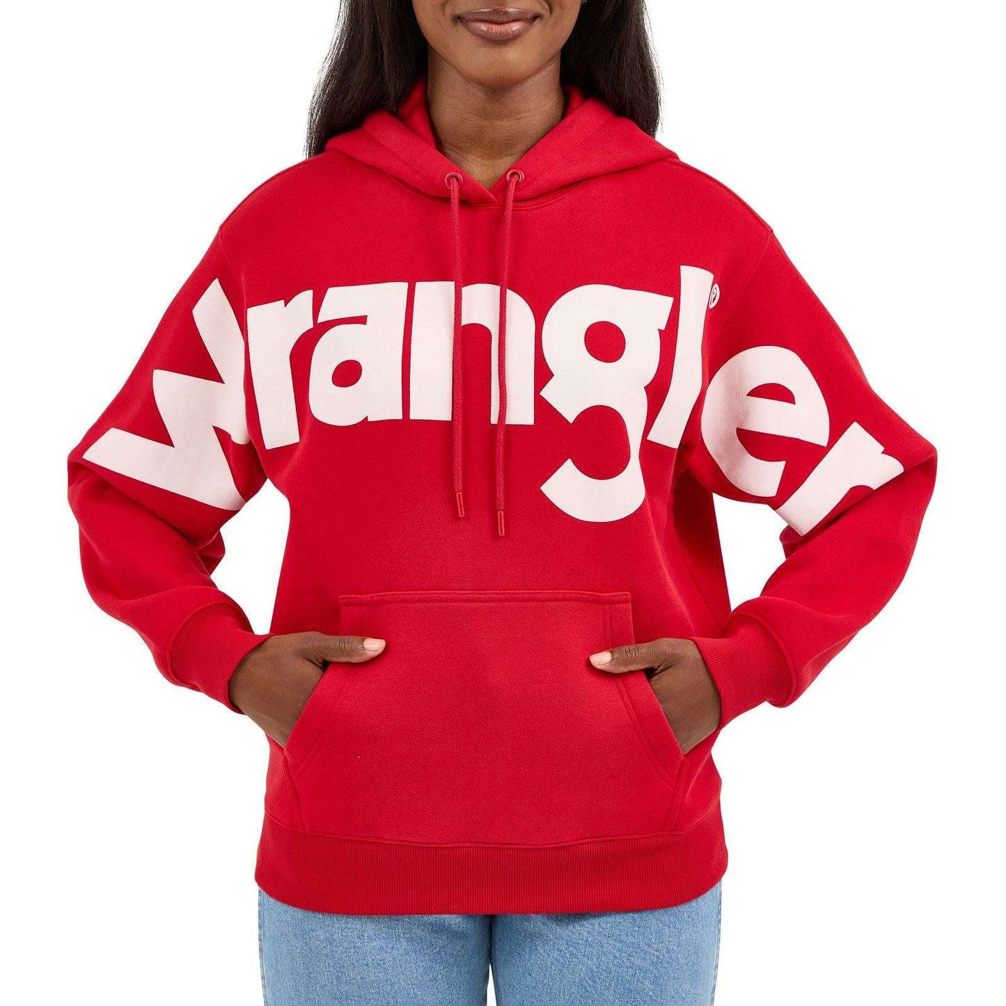 Wrangler Retro® Punchy Classic Hoodie - Red 112371605 Hoodie Wrangler
