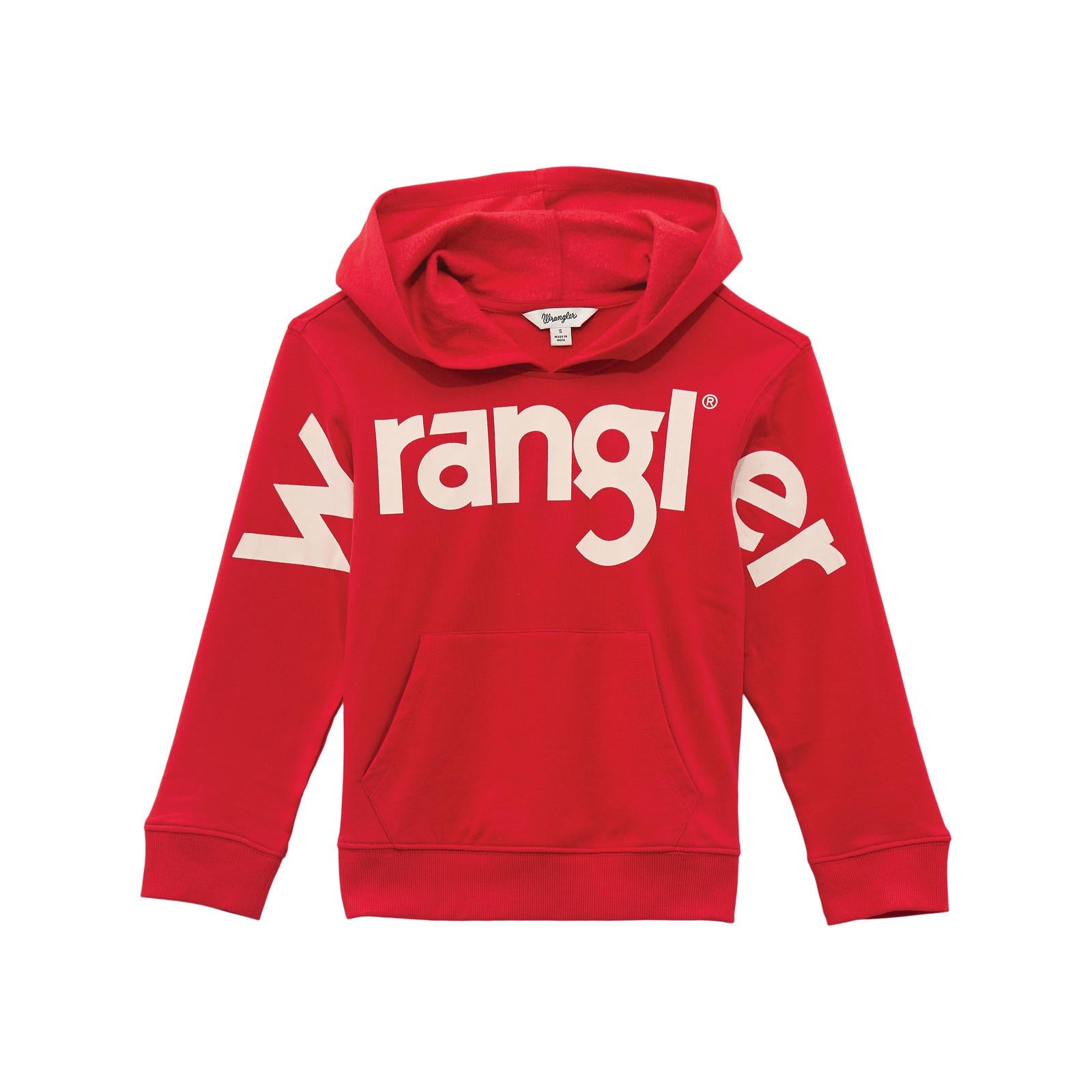 Girls Western Pullover Hoodie - Red 112371904 Hoodie Wrangler