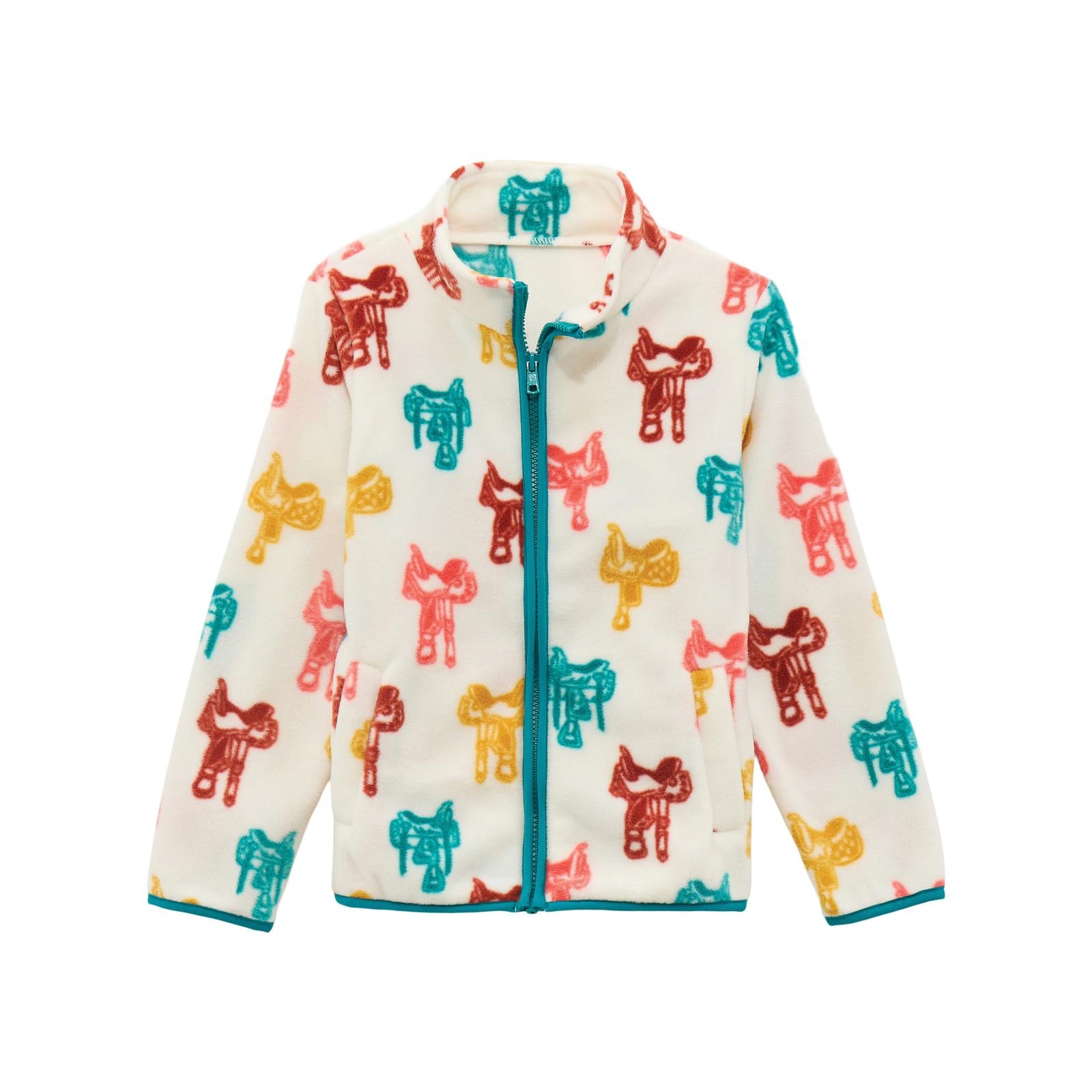 Girls Full Zip Fleece - White 112371928 Pullover Wrangler