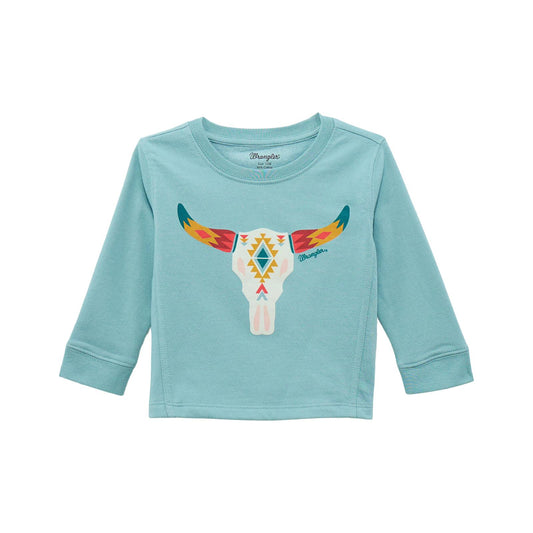 Wrangler® Baby Girl Sweatshirt Crew - Blue 112371938 Shirt Wrangler