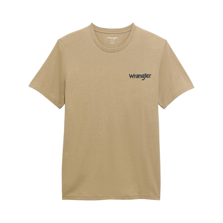 Wrangler® Graphic Short Sleeve T-Shirt - Regular Fit - Trench Coat Heather 112372847 T Shirt Wrangler Wrangler