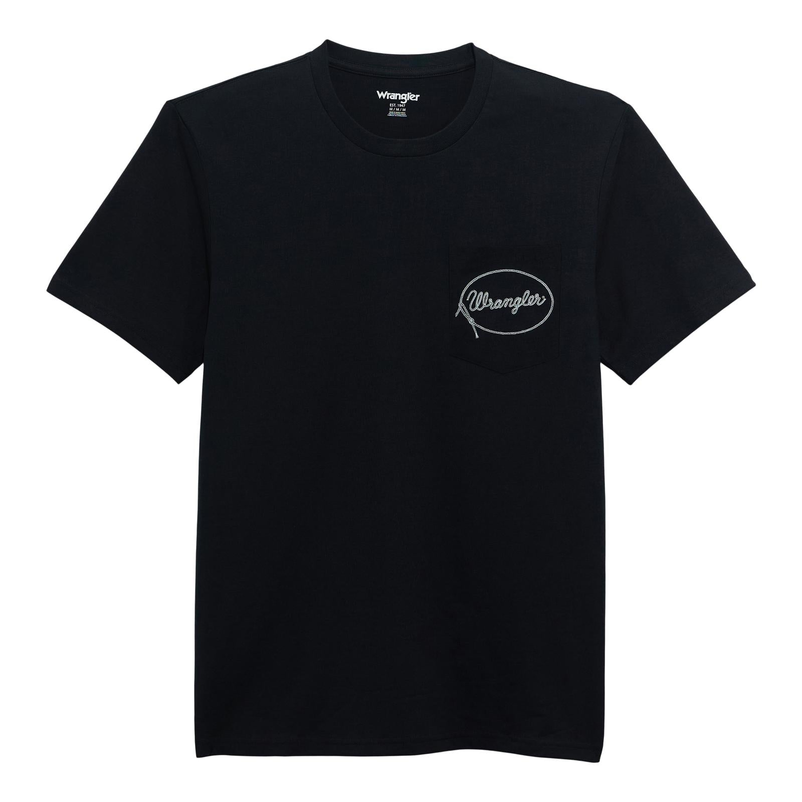 Wrangler® Graphic Short Sleeve Pocket T-shirt - Regular Fit - Black Beauty 112372858 T-Shirt Wrangler