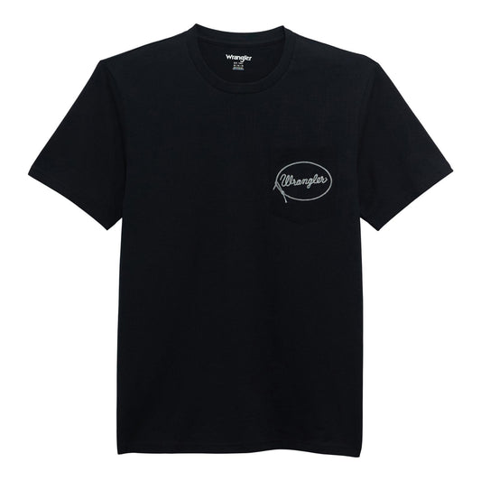 Wrangler® Graphic Short Sleeve Pocket T-shirt - Regular Fit - Black Beauty 112372858 T-Shirt Wrangler