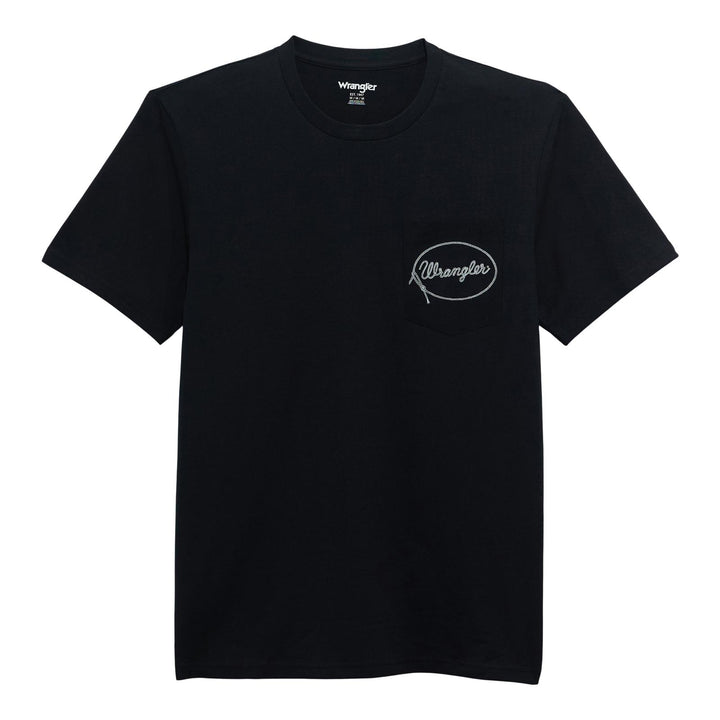 Wrangler® Graphic Short Sleeve Pocket T-shirt - Regular Fit - Black Beauty 112372858 T-Shirt Wrangler Wrangler