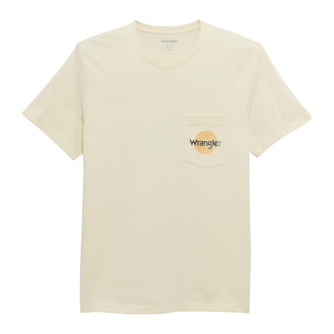 Wrangler® Graphic Short Sleeve Pocket T-shirt - Regular Fit - Antique White 112372859 T Shirt Wrangler