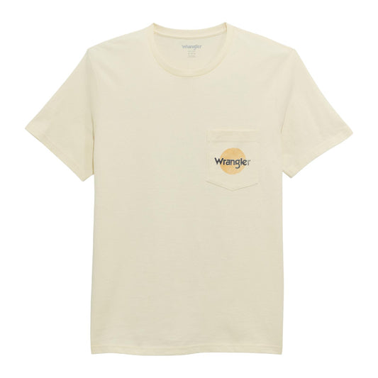 Wrangler® Graphic Short Sleeve Pocket T-shirt - Regular Fit - Antique White 112372859 T Shirt Wrangler