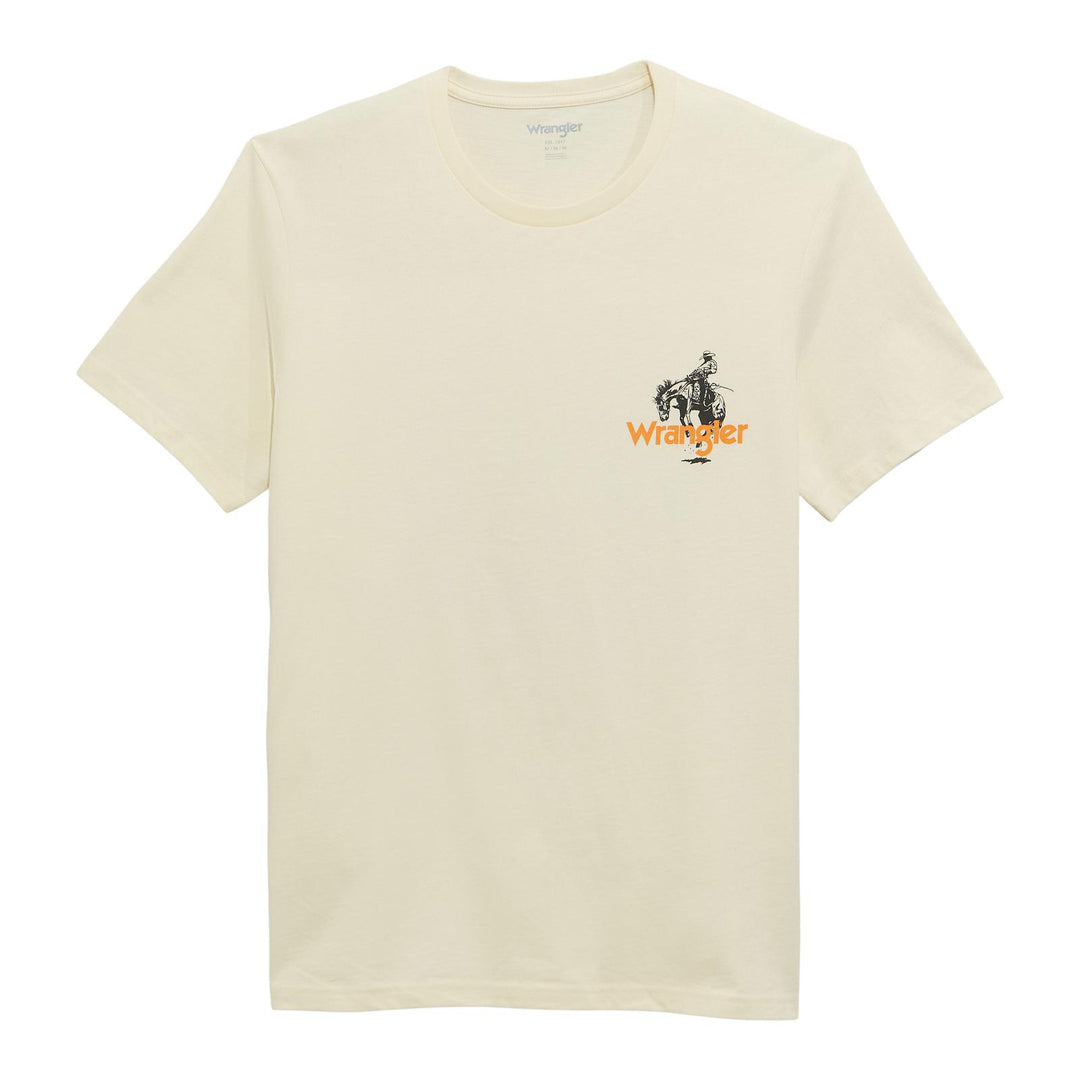 Wrangler® Graphic Short Sleeve T-Shirt - Regular Fit - Antique White 112372937 T Shirt Wrangler Wrangler