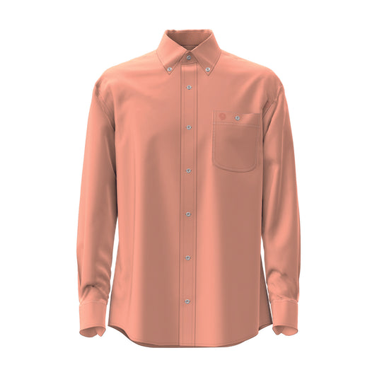 Wrangler® George Strait Collection One Pocket Long Sleeve Shirt - Peach 112374608 Shirt Wrangler