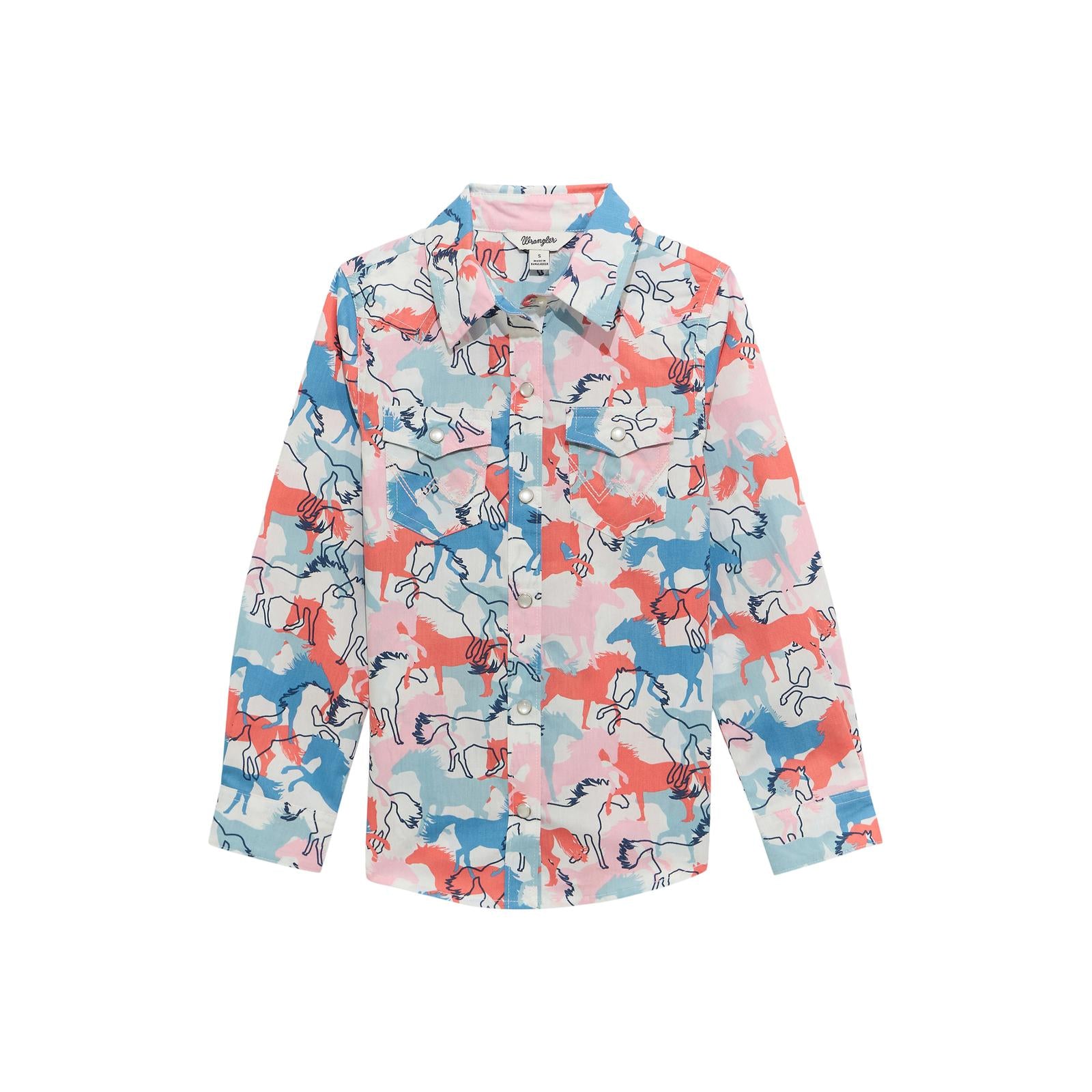  Girls Western Top - White