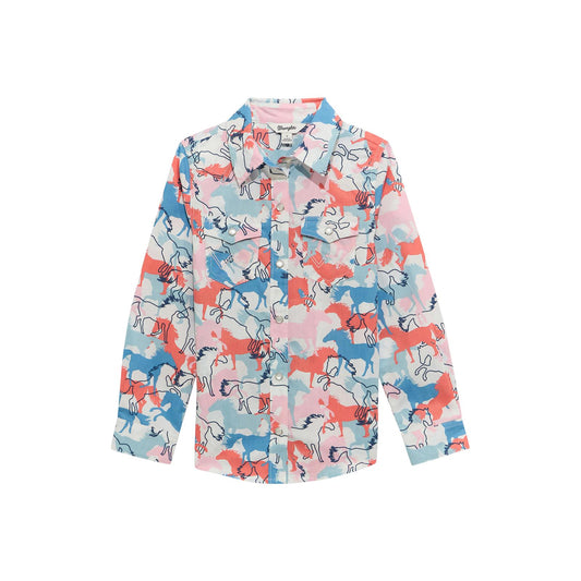  Girls Western Top - White