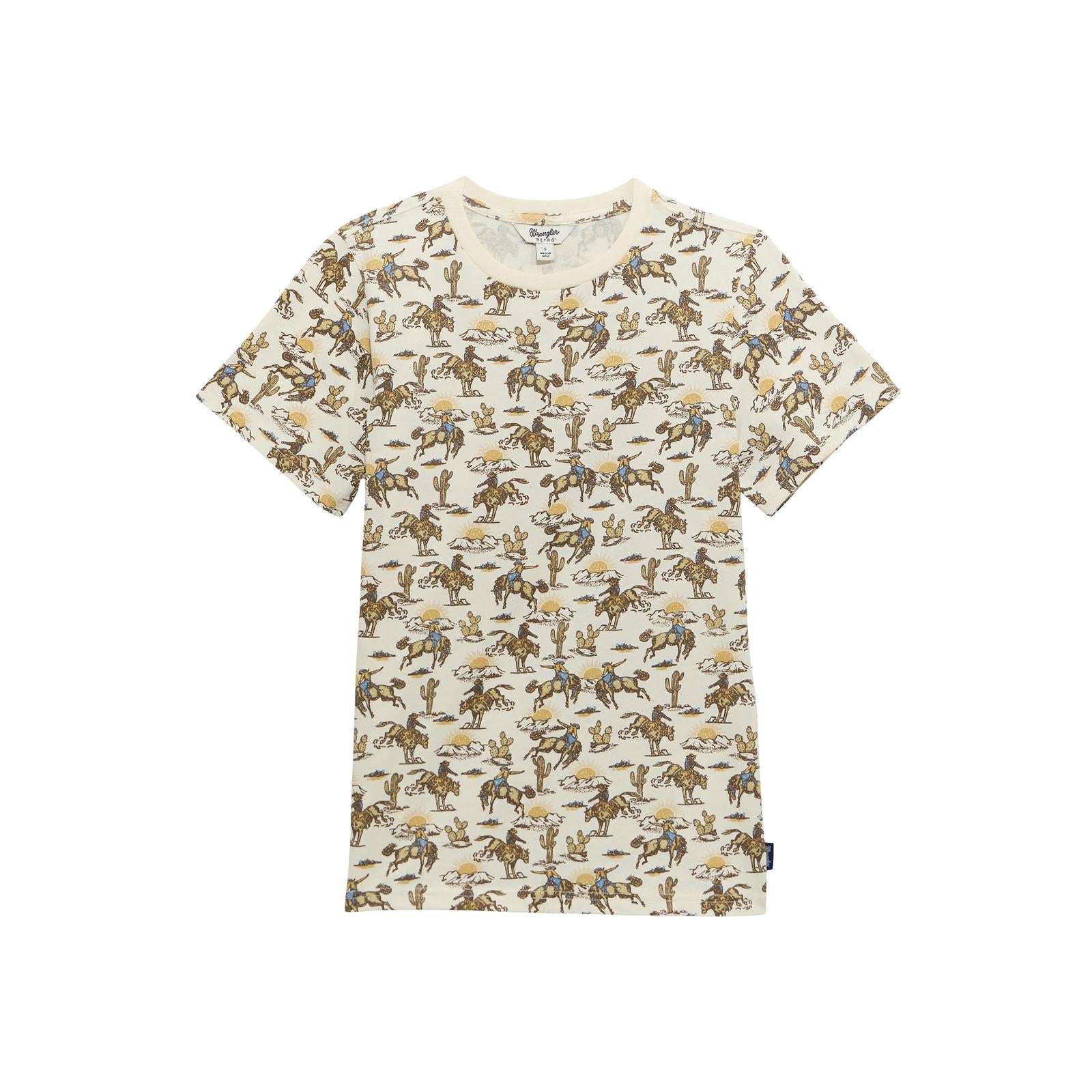 Wrangler Retro® Vintage Knit Tee - Cream - 112375050 Shirt Wrangler